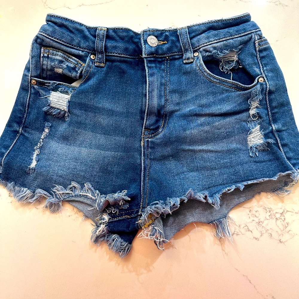 Women’s Jean Distressed Denim Shorts